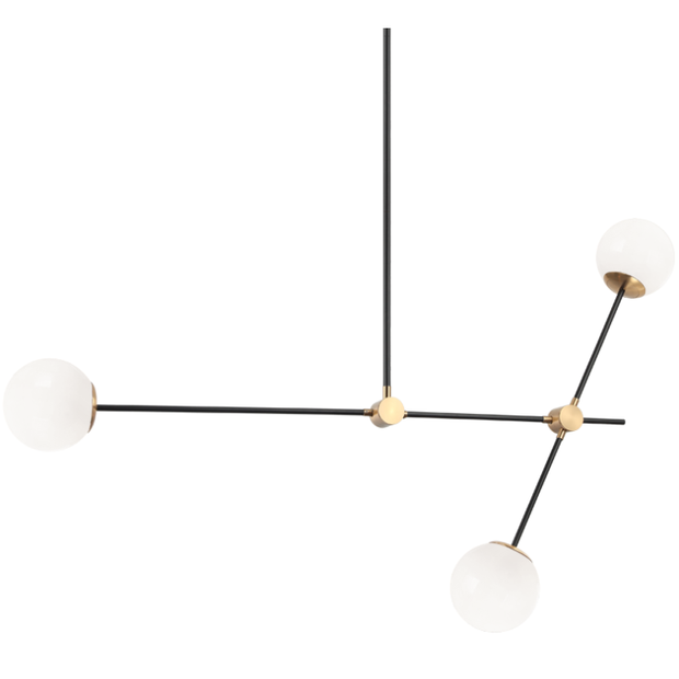 COSMIC luminaire suspendu noir et doré C78713AGOP | Luminaire Plus.ca