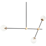 COSMIC luminaire suspendu noir et doré C78713AGCL