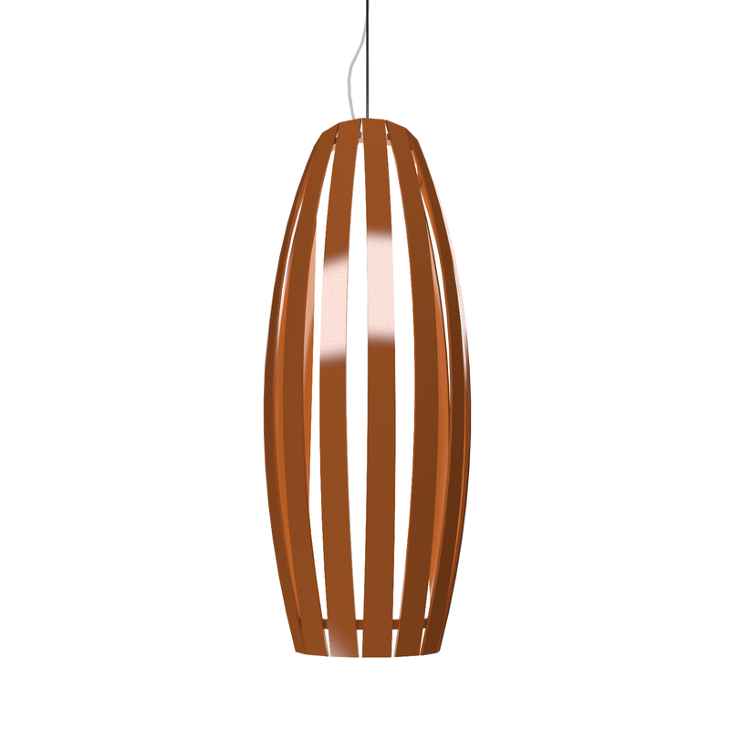 BARREL luminaire suspendu en bois du Brésil 305 | Luminaire Plus.ca