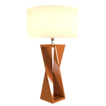 SPIN lampe de table en bois du Brésil 7044 | Luminaire Plus.ca