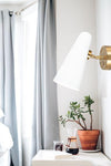 BLINK luminaire mural blanc et doré S05211WH