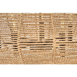 LUCA luminaire noir en rotin naturel 40387BLK-CML | Luminaire Plus.ca