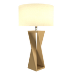 SPIN lampe de table en bois du Brésil 7044 | Luminaire Plus.ca