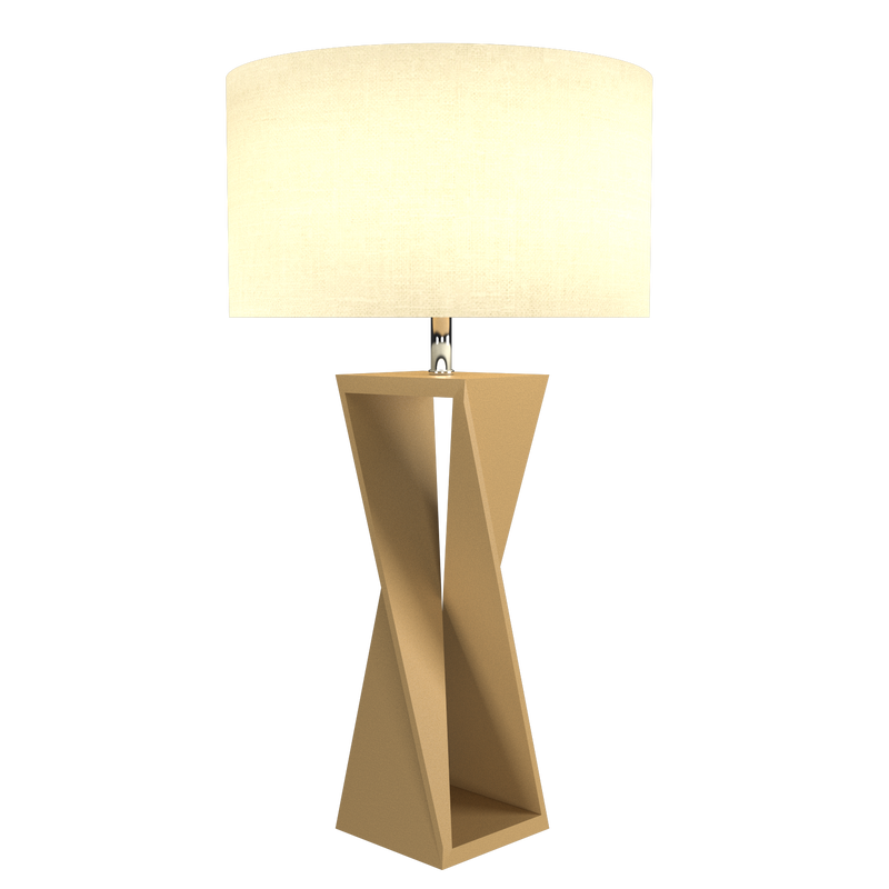 SPIN lampe de table en bois du Brésil 7044 | Luminaire Plus.ca