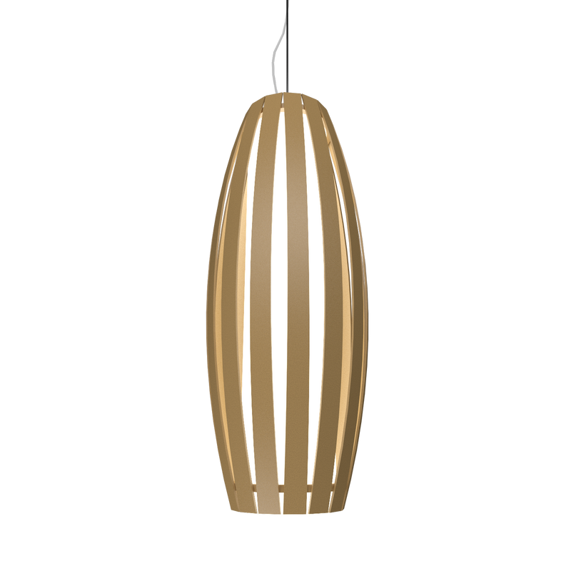 BARREL luminaire suspendu en bois du Brésil 305 | Luminaire Plus.ca
