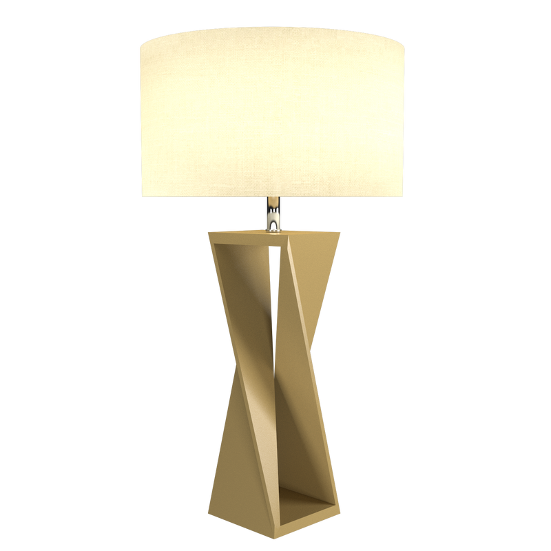 SPIN lampe de table en bois du Brésil 7044 | Luminaire Plus.ca