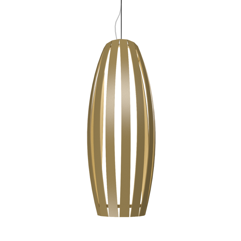 BARREL luminaire suspendu en bois du Brésil 305 | Luminaire Plus.ca