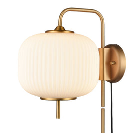 MOUNT PEARL luminaire mural noir ou doré DVP40001 | Luminaire Plus.ca