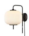 MOUNT PEARL luminaire mural noir ou doré DVP40001 | Luminaire Plus.ca