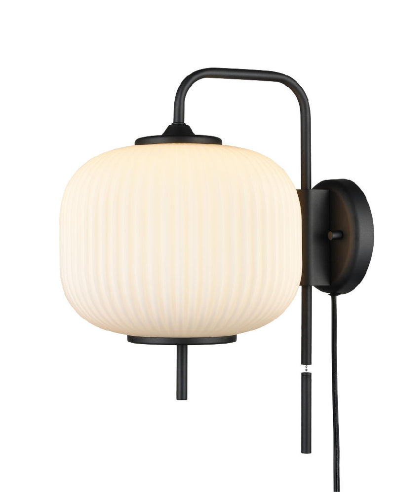 MOUNT PEARL luminaire mural noir ou doré DVP40001 | Luminaire Plus.ca