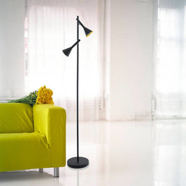 CORTADERAS lampe de plancher noir et doré 97806A | Luminaire Plus.ca