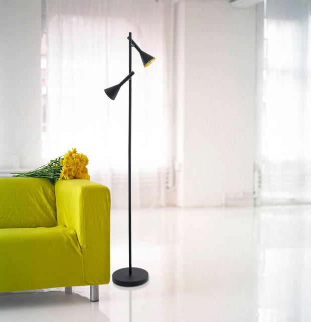 CORTADERAS lampe de plancher noir et doré 97806A | Luminaire Plus.ca