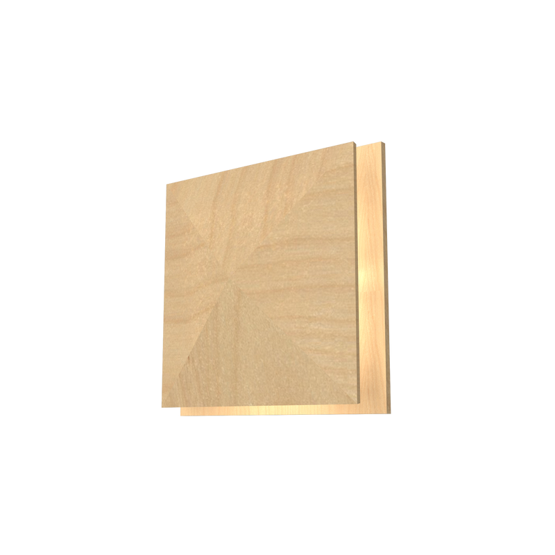 FACETED luminaire mural en bois du Brésil 4064LED | Luminaire Plus.ca