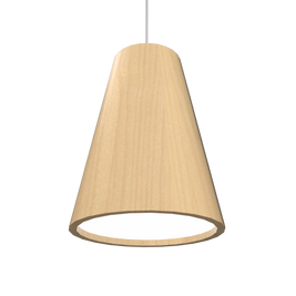 CONICAL luminaire suspendu en bois du Brésil 1130 | Luminaire Plus.ca