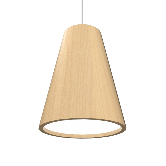 CONICAL luminaire suspendu en bois du Brésil 1130