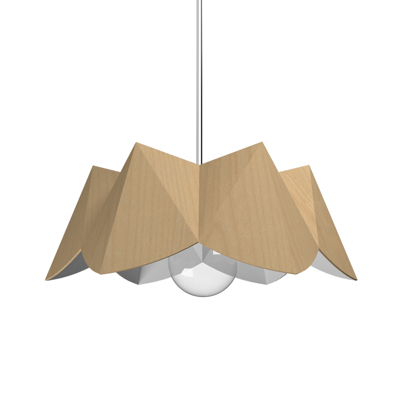 PHYSALIS luminaire suspendu en bois du Brésil 1283 | Luminaire Plus.ca