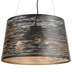 EROZIA luminaire suspendu noir et doré CN 7526-BKGD