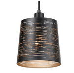 EROZIA luminaire suspendu noir et doré CN 7528-BKGD | Luminaire Plus.ca
