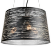 EROZIA luminaire suspendu noir et argent CN 7526-BKSL | Luminaire Plus.ca