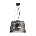 EROZIA luminaire suspendu noir et argent CN 7526-BKSL | Luminaire Plus.ca