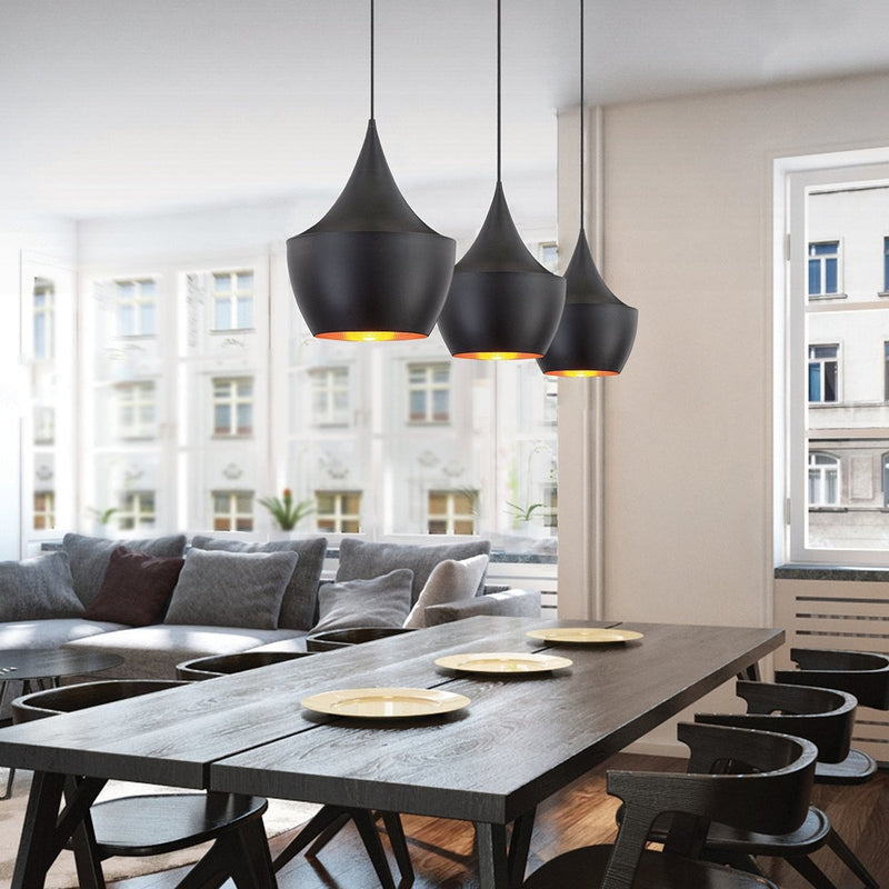 PIQUITO luminaire suspendu noir et doré 20438-012 | Luminaire Plus.ca