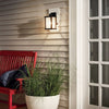 MARIMOUNT luminaire mural extérieur noir et effet bois 59017BK
