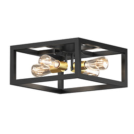 PRINCETON luminaire plafonnier noir et doré FM-PCT | Luminaire Plus.ca
