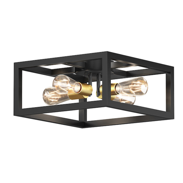 PRINCETON luminaire plafonnier noir et doré FM-PCT | Luminaire Plus.ca
