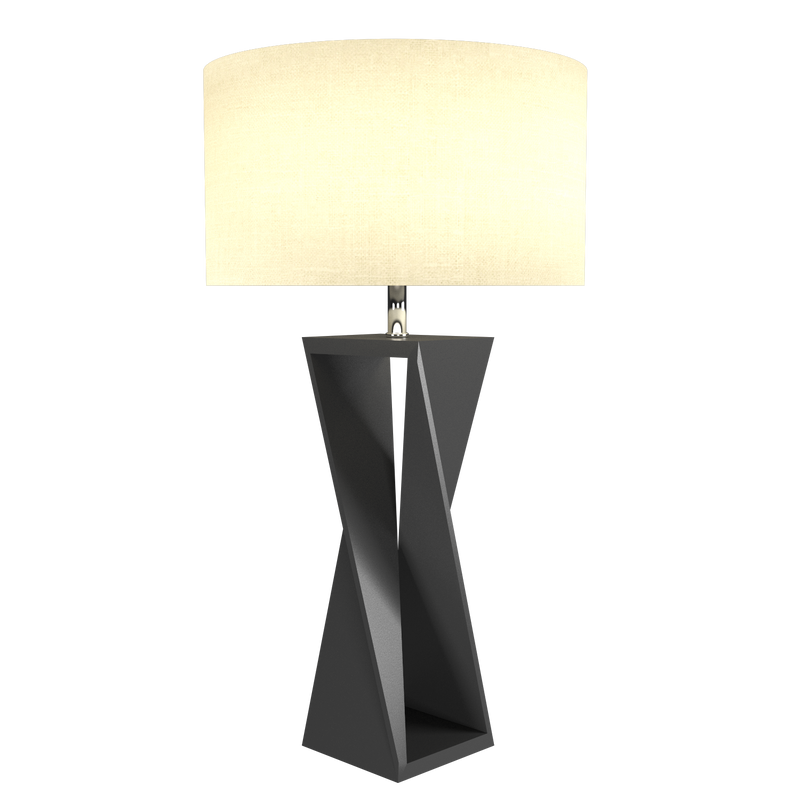 SPIN lampe de table en bois du Brésil 7044 | Luminaire Plus.ca