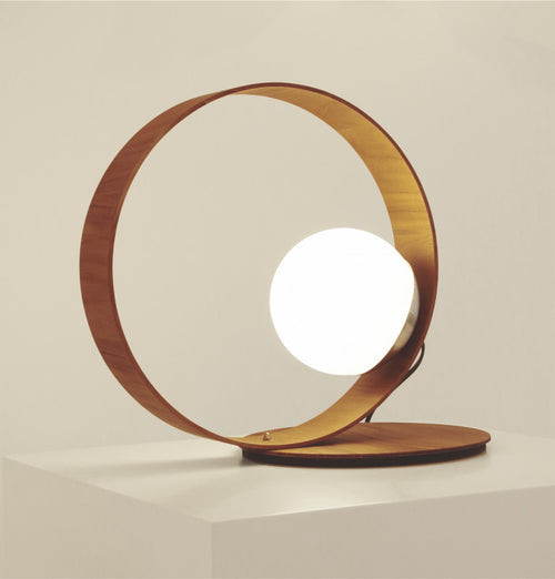SFERA lampe de table en bois du Brésil 141 | Luminaire Plus.ca