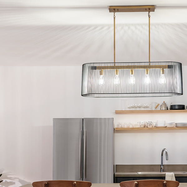 LINARA luminaire suspendu noir et doré 44168BK