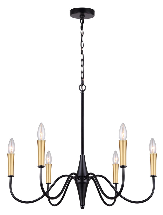 BRIELLE luminaire suspendu noir ICH1103A06BK | Luminaire Plus.ca