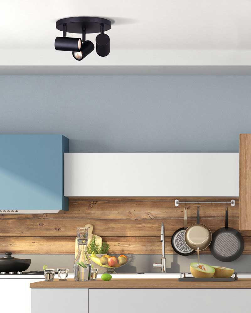 MARENA projecteur noir ICW1022A03BK10 | Luminaire Plus.ca