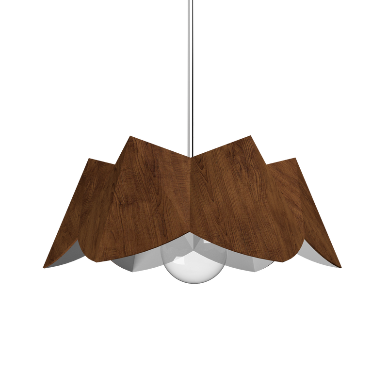 PHYSALIS luminaire suspendu en bois du Brésil 1283