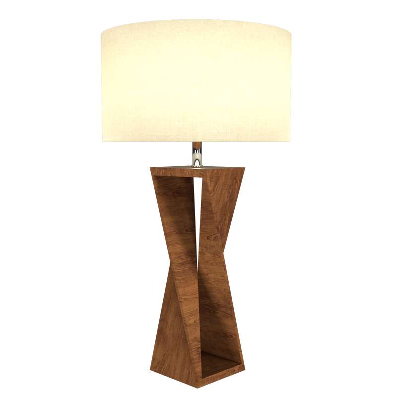SPIN lampe de table en bois du Brésil 7044 | Luminaire Plus.ca