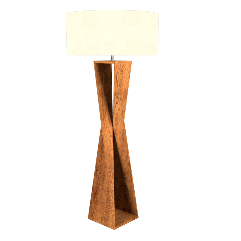 SPIN lampe de plancher en bois du Brésil 3029