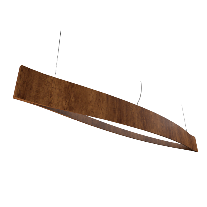 CANOE luminaire suspendu en bois du Brésil 1279LED