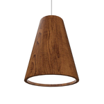 CONICAL luminaire suspendu en bois du Brésil 1130