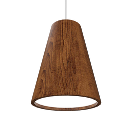 CONICAL luminaire suspendu en bois du Brésil 1130 | Luminaire Plus.ca