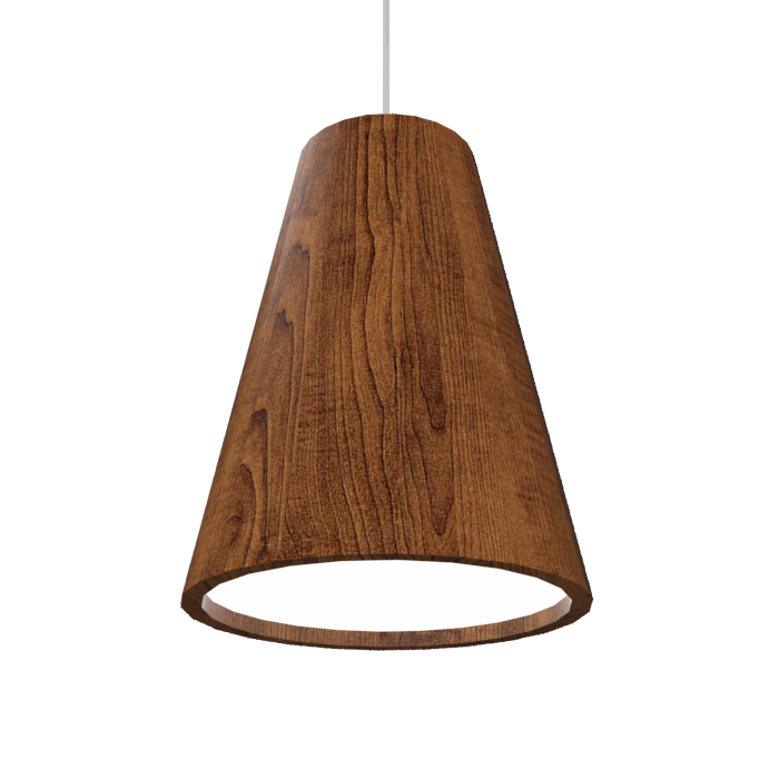 CONICAL luminaire suspendu en bois du Brésil 1130