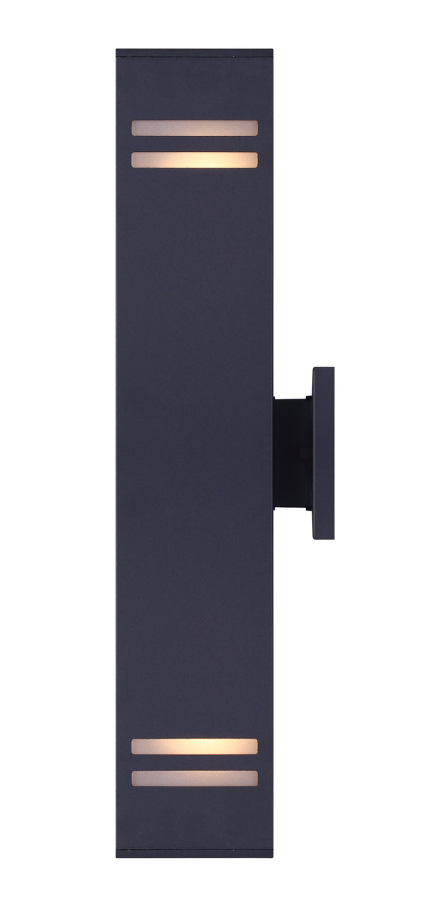 TAY luminaire mural extérieur noir IOL309BK | Luminaire Plus.ca