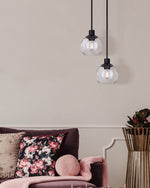 LANDRY luminaire suspendu noir IPL560B01BK