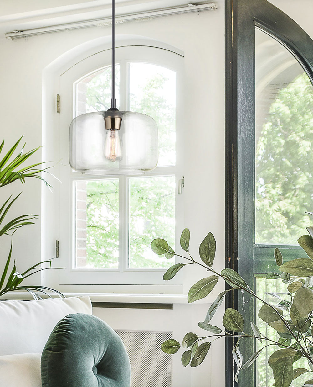 FAUNA luminaire suspendu noir et doré IPL778B01BKG | Luminaire Plus.ca