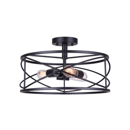 MALENE luminaire plafonnier noir ISF1079A03BK | Luminaire Plus.ca