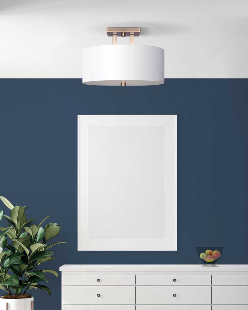 RIVER luminaire plafonnier doré ISF578A03GD | Luminaire Plus.ca