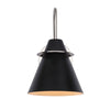 TALIA luminaire mural noir et nickel brossé IVL1076A01BKN