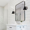 TALIA luminaire mural noir et nickel brossé IVL1076A01BKN
