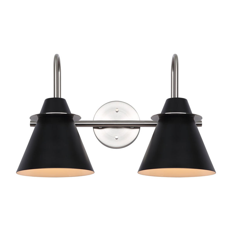 TALIA luminaire noir et nickel IVL1076A02BKN | Luminaire Plus.ca