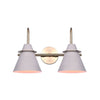 TALIA luminaire mural gris et doré IVL1076A02MGG | Luminaire Plus.ca
