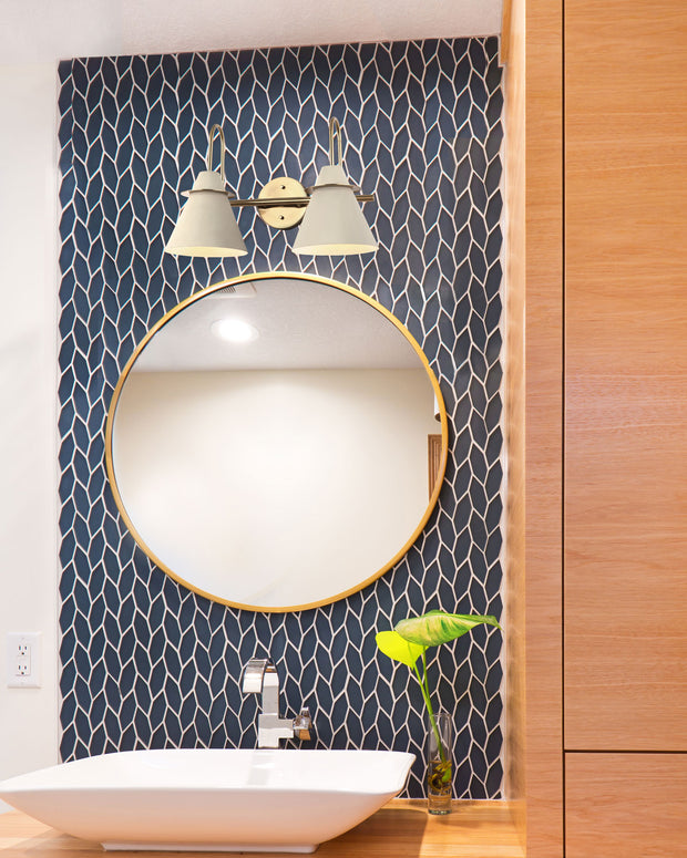 TALIA luminaire mural gris et doré IVL1076A02MGG | Luminaire Plus.ca